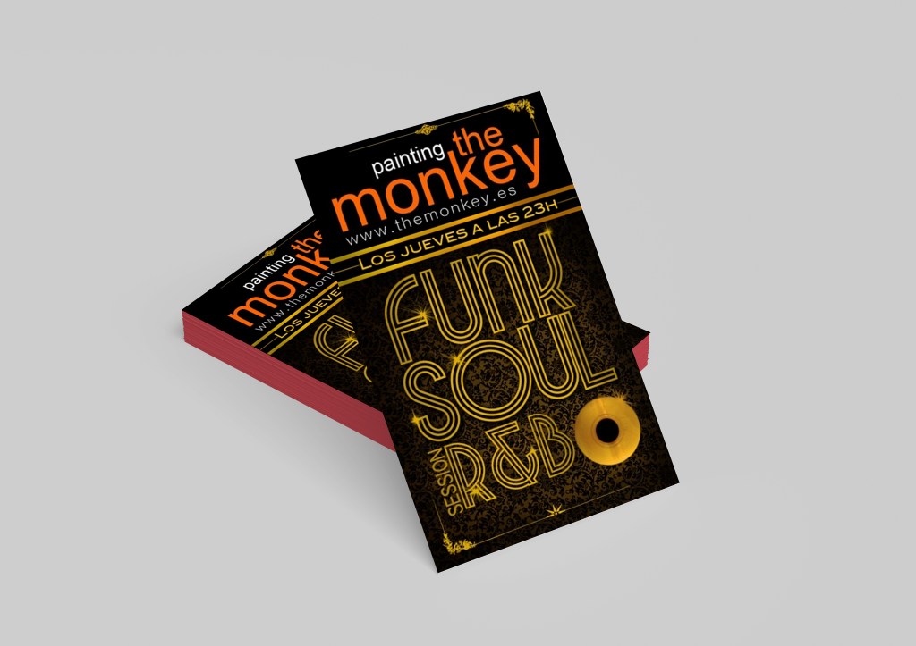 Flyer Painting the Monkey, Madrid.